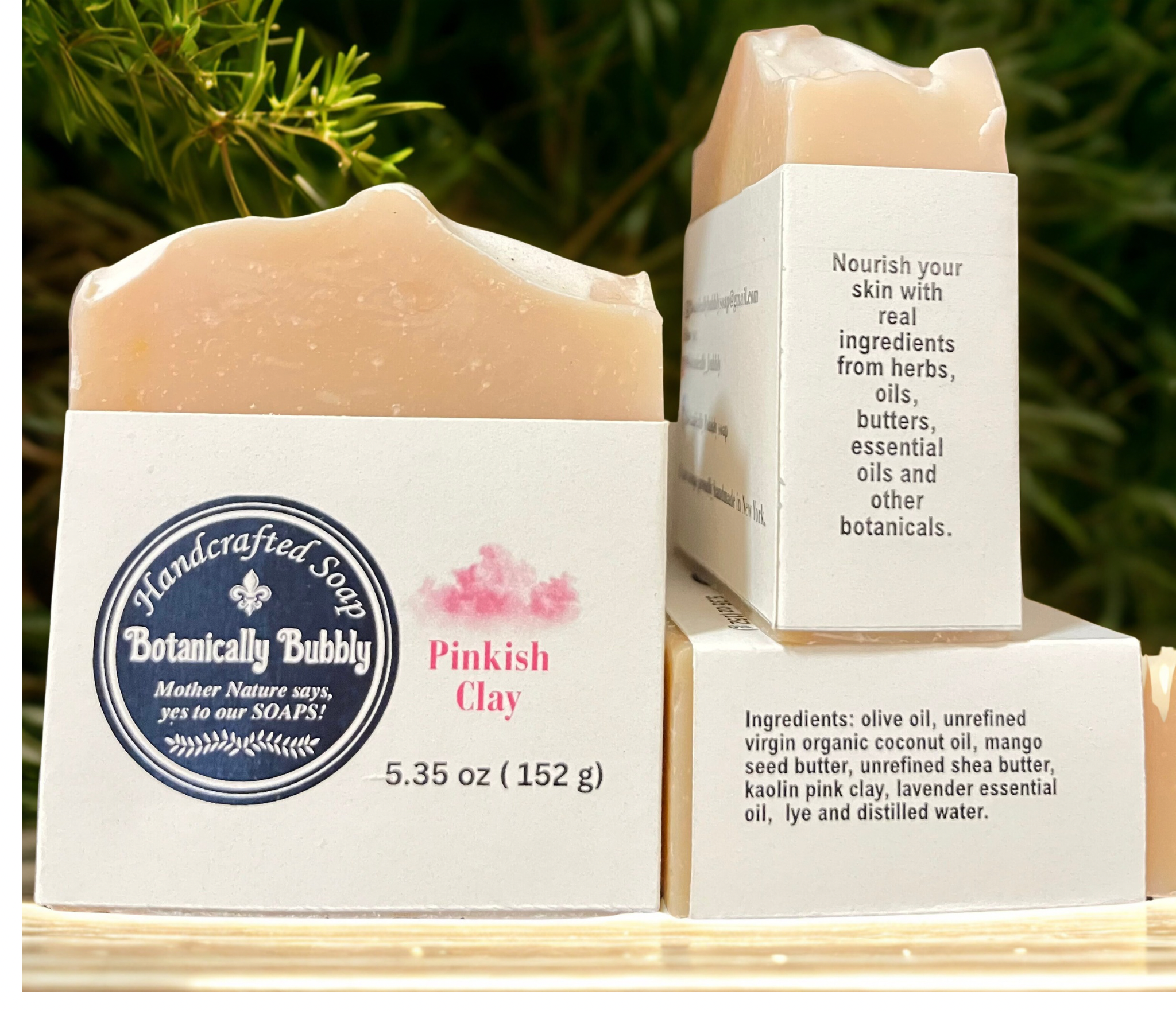 Pinkish Clay Artisan Soap Bar